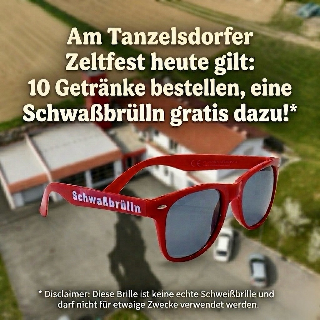 🚨 Aktion am Tanzelsdorfer Zeltfest!